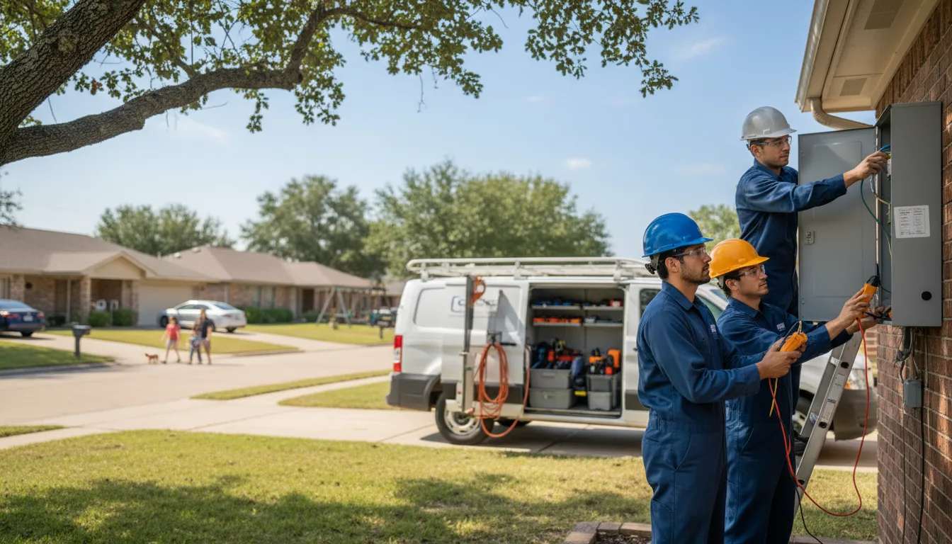 Certified electrician providing emergency electrical services in High Hill, MO